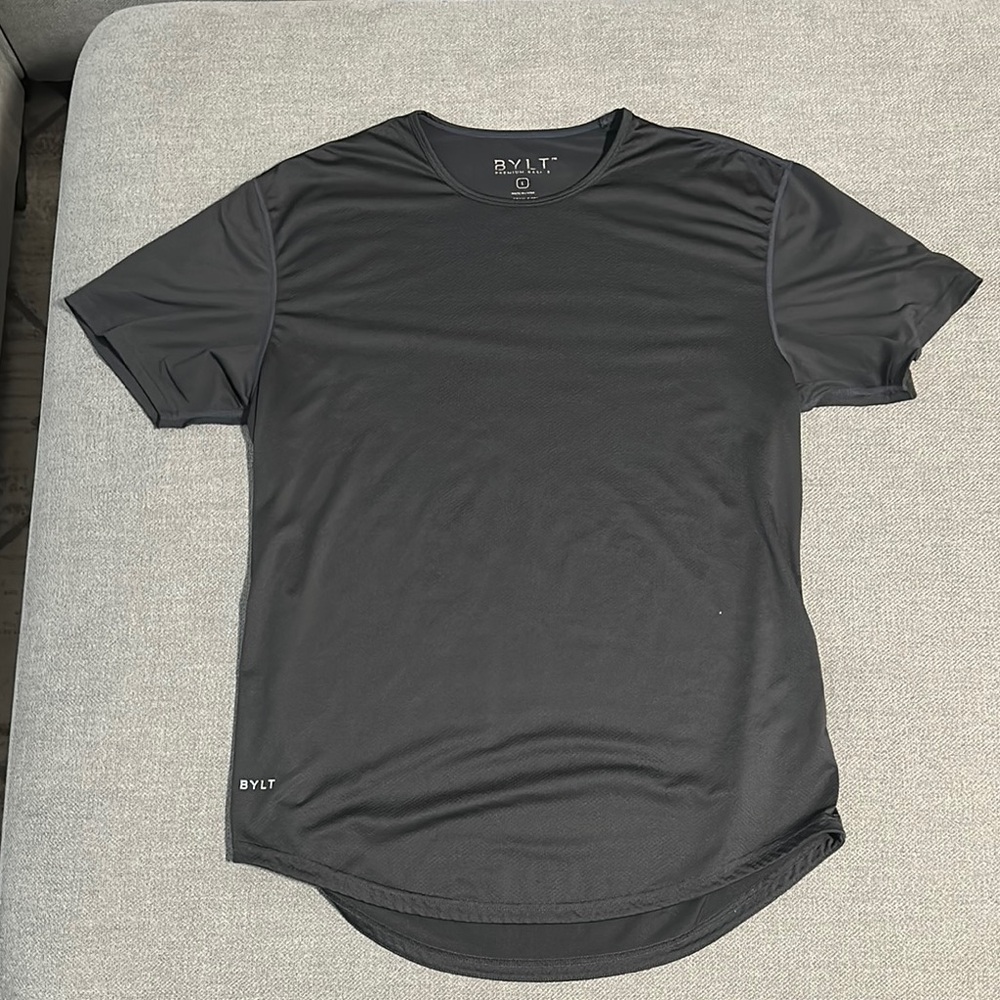 Men's BYLT Basics Performance+ Short Sleeve Shirt - Charcoal